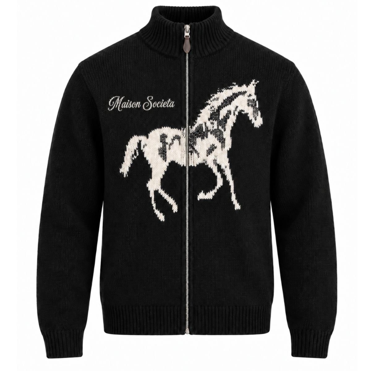 Maison Società Equestrian Knit Zip-Up