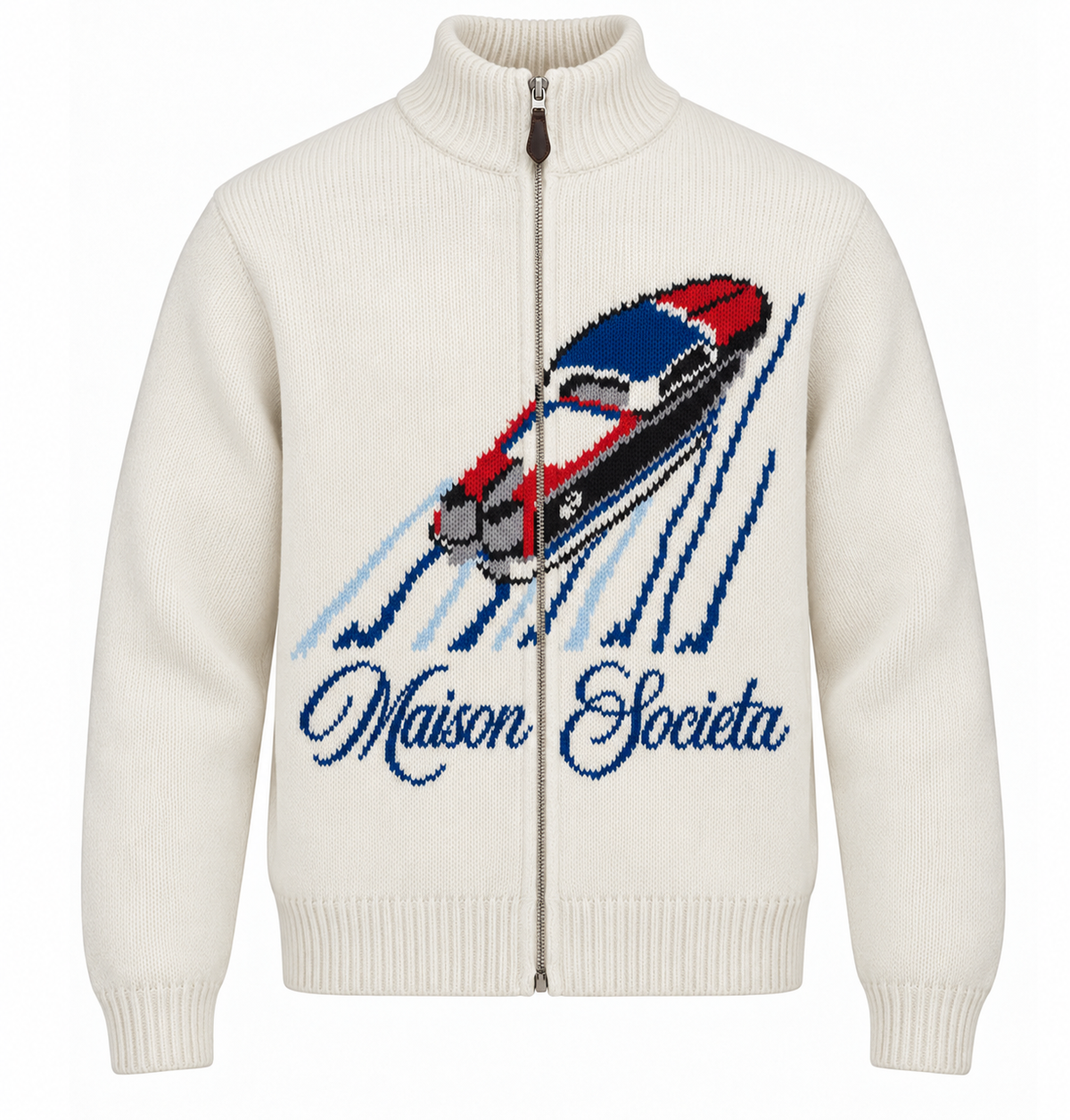 Maison Società Club Knit Zip-Up
